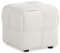 Homestyle4u 2646, Hocker Sitzhocker Pouf Beige Creme Bouclé Weiß Sitzwürfel Polsterhocker Sitzsack Sitzpouf gepolstert