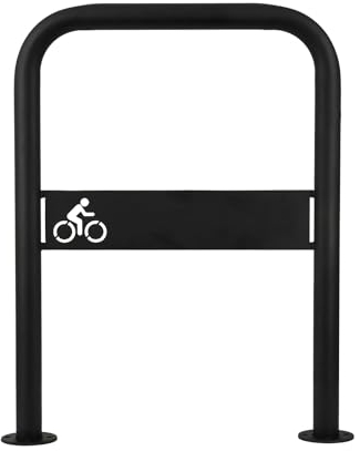 MORIA DESIGN Fahrradständer 80 x 60 cm Fahrrad-Logo Bodenparker für 2 Fahrräder | stabiler Fahrradhalter Boden für Fahrrad, Mountainbike | Fahrradanlehnbügel | galvanisiert, pulverbeschichtet