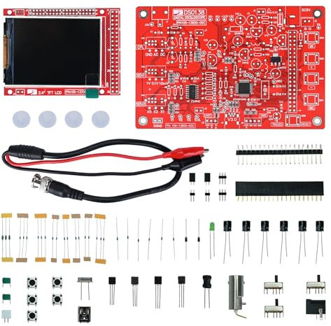 DSO138 Oscilloscope DIY Kit Handheld Digital Oscilloscope 1msps Real-Time Sampling Rate 2.4 inch TFT Display