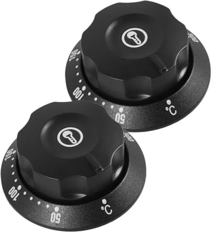 Amosfun 2pcs Thermostat Cover Replacement Knobs for Oven Thermostat Control Knobs Suitable for Gas Stove Temperature Control