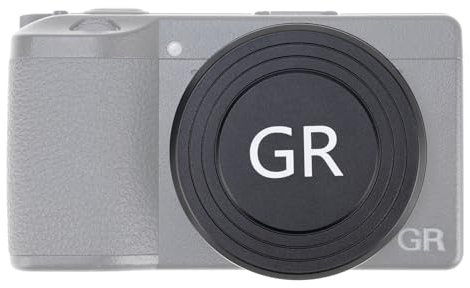 Objektivdeckel aus Metall für Ricoh GR III GR III HDF GR IIIx GR IIIx HDF GR II, staubabweisend, leicht, langlebig, Kameralinsenschutz für GR3, HDF, GR3x, HDF, GR2, mit weicher EVA-Innenseite,