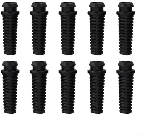 Lot de 10 Manchons de Protection en Caoutchouc pour Presse-étoupe Pour Outils Électriques (noir)