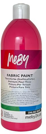Pintura para tela de 500 ml, color rosa
