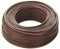 Cavo Elettrico Unipolare Isolante FS17 Matassa da 100 MT per impianti casa aziende edili Colore Blu-Nero-Marrone- (6 mm) (MARRONE)