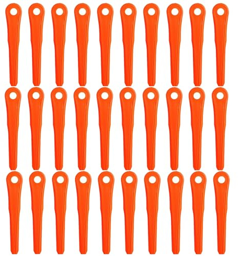 Chuancheng Lot de 30 lames en plastique 4002 007 1000 pour têtes de débroussailleuse Stihl Polycut 6-2, 6-3, 7-3, Polycut 28-2, 48-2, 47-3