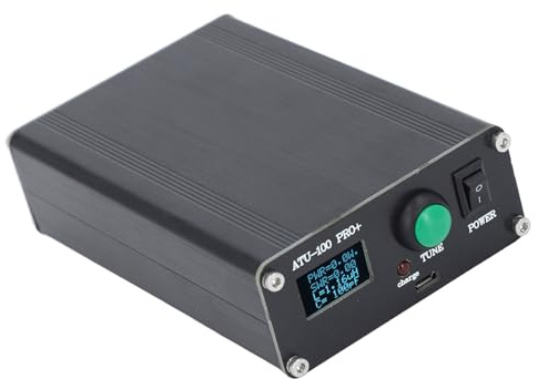 MENDUNER 100 W Automatischer Antennentuner 1,8–55 MHz | ATU 100 Pro+ HF-Tuner mit OLED-Bildschirm und Aluminiumgehäuse für Kurzwellenradio