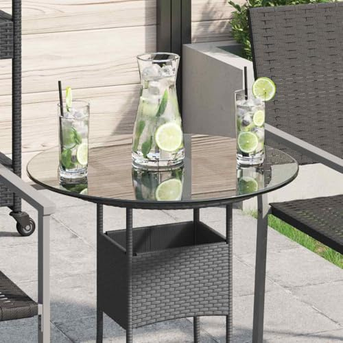 GeenYuu Dessus de Table Ronde en Verre trempé Transparent 500 mm diamètre épaisseur 8 mm pour Bureau Salon Salle à Manger Cuisine Protection Durable Surface Meuble
