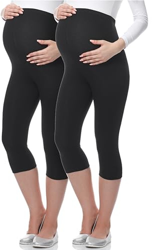 Be Mammy 3/4 Umstandsleggings aus Viskose BE-03 2er Pack