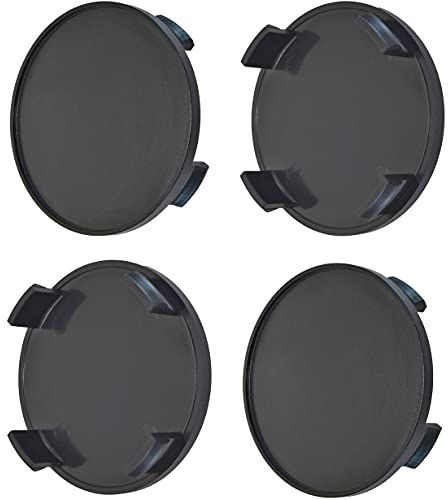 Born 1 Lot de 4 capuchons de moyeu noirs de 68 mm - Pour jantes avec diamètre intérieur 64,5 à 65 mm