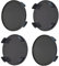 Born 1 Lot de 4 capuchons de moyeu noirs de 68 mm - Pour jantes avec diamètre intérieur 64,5 à 65 mm