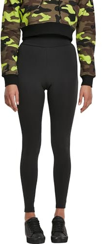 Urban Classics Damen Ladies High Waist Leggings Sport Leggings, per Pack Schwarz (Black 00007), W(Herstellergröße: L)