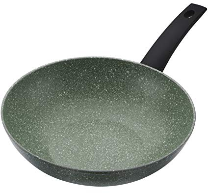 Prestige Eco Non Toxic Wok Non Stick 28cm - Induction Wok, PFOA Free Cookware, Dishwasher Safe Cookware Made in Italy of Recyclable Materials, Green