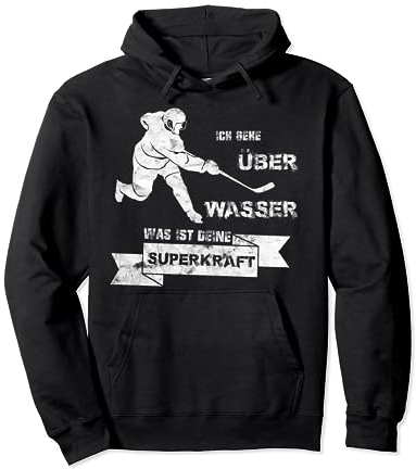 Eishockey Superkraft Junge Sport Deutschland Geschenkidee Pullover Hoodie