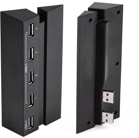 VBESTLIFE USB-Hub für, Hochgeschwindigkeits-USB-Hub 2.0- und 3.0-Erweiterungs-Hub-Game-Console-Controller-Adapter für