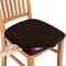SHILV. HOME Housses De Siège De Chaise en Velours, Housse De Coussin De Siège Lavable Et Amovible, Housses De Chaise pour Salle à Manger, Cuisine, Bureau (Café Noir,Set of 4)