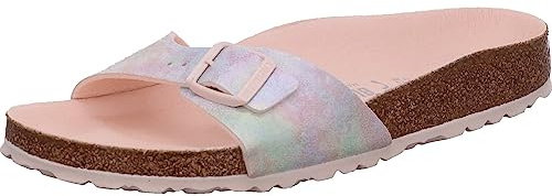 Birkenstock Unisex Madrid Iridescent Light Rose Veg, Microfibre FLIP Flops, 39 EU