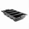 Lacor - 33121 - Cubertero GN, Organizador de Cubiertos, Contiene 4 compartimentos para utensilios de cocina, Recipiente de Polipropileno, 52,5x32x9,5 cm, Negro