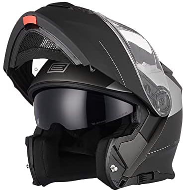 ORIGINE Casco Moto Modulare Omologato ECE Integrale Casco con Doppia Visiera Parasole