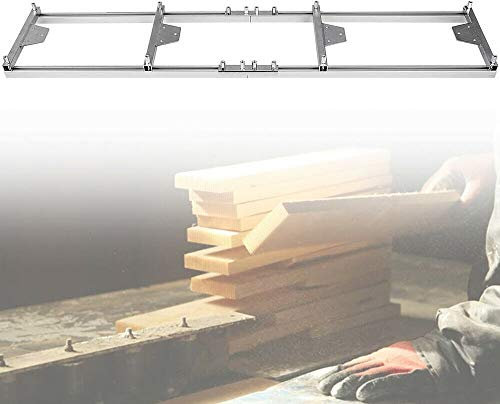RibasuBB Kettensägenhalterung, Mobiles Sägewerk für Kettensäge, Tragbar Sägewerk Rail für 14-36 Kettensägenmühle Kettensäge Holzfräse Sägehilfe