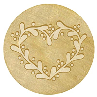 Artemio Wachs-Stempel aus Messing, 25 mm, Herz