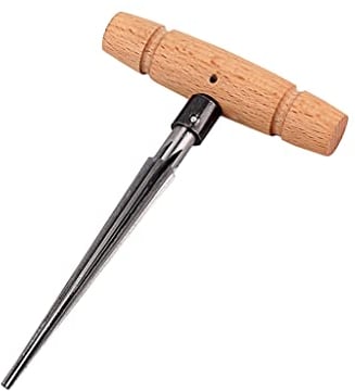 Ogdni Handreibahle mit T-Griff, konisch, 4 geriffelte Fasen, für Gitarre, Holzarbeiter, Schneidwerkzeug