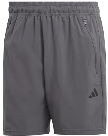 adidas Herren Train Essentials Woven Training Shorts, Grey Five/Black, S 9 inch