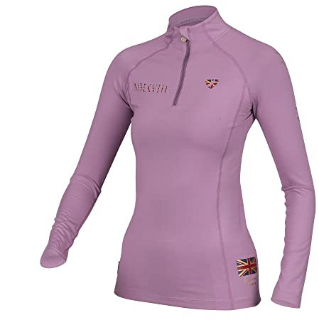 Shires Aubrion Team Womens Long Sleeve Base Layer - Mauve Small