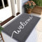 Homaxy Welcome Fußmatte außen und innen, rutschfeste Schmutzfangmatte Türmatte, waschbar Fussmatte aussen für Haustür, Eingangsbereich, Garten (80 x 120 cm, Grau)