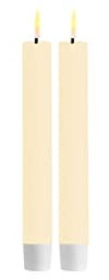 ReWu Deluxe Homeart Stabkerze 2 Stück 15 cm - Creme