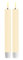 ReWu Deluxe Homeart Stabkerze 2 Stück 15 cm - Creme