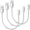 0,15m iPhone Ladekabel Kurz, 3Pack Geflochten USB A auf Lightning Kabel 15cm Original iPhone Schnellladekabel Kompatibel für Apple iPhone 14 13 12 11 Pro Max Xs Xr X 8 7