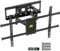 FORGING MOUNT TV Wall Mount for 37-75 Inch LED/LCD, Swivels Tilts Extends Double Arm Full Motion TV Wall Bracket Holds up to 50kg, Universal Wall Mount, Max VESA 600x400mm