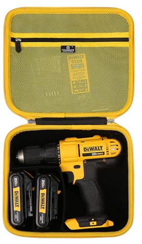 Tourmate Hartschalenkoffer für Dewalt Akku-Bohrschrauber und R 2,0 Ah Akku und Ladegerät im Lieferumfang enthalten (nur Hülle)