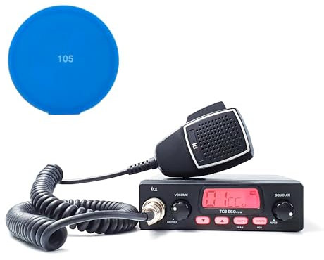Kit Radio CB TTi TCB-550 EVO + Almohadilla Adhesiva Regalo Azul