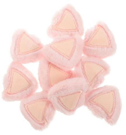 KONTONTY 10stücke Plüsch Katzenohr-dekor Für Kleidung Und Kopfschmuck Diy Bastelarbeiten Mit Cartoon-tierohren Ausgestopftem Plüschmaterial