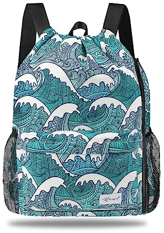 Risefit Waterproof Swimming Bags Drawstring Gym Bags Beach Bags Backpacks for Adults