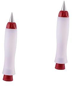 Alipis 2 Pieces Stylo Bouche Buse Stylo De Decoration De Dessert Glacage De Gateau Kit De Decorations De Gateaux Stylo De Decoration En Silicone Objets Decoratifs Gel De Silice Le Dessert
