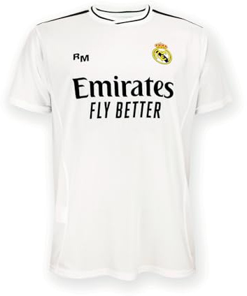 Real Madrid Prima Maglia Stagione 24/25 Canottiera Unisex - Adulto (Pacco da 1)