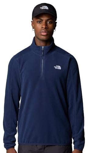 THE NORTH FACE - Maglia in pile Resolve da uomo con zip a un quarto - Summit Navy, L