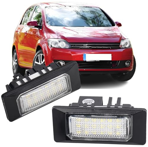 REINKO LED Kennzeichenbeleuchtung passt für VW Golf Plus 5M Passat Variant 3C Baujahr ab 2008-,gesteckte Version