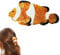Einzigartige modische Haarklammern, Fischmuschel-Haarklammern, Zelluloseacetat-Muschel-Haarspangen, Ozean-Kreatur-Stil, Haarschmuck für Frauen und Mädchen (Clownfisch)