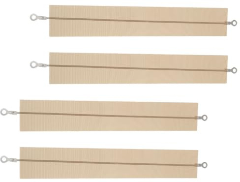 HOLIDYOYO Sealing Machine Heating Strips 4pcs Beige Cloth and Steel Strip Hand Pressure Type Sealer Replacement Heating Wire for Vacuum Sealers