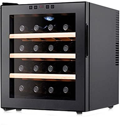IUBGFTO 16-Bottle Wine Refrigerator Wine Cabinet, Temperature-Controlled Independent Wine Cellar, Desktop Small Ice Bar, Wine Cooler
