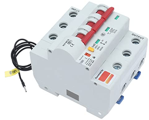 WiFi Smart Schalter, 3-Polig, 400V AC, 40A, mit 6000V Überspannungsschutz, WLAN-Fernsteuerung, IP20 Schutzklasse, für Außenbeleuchtung und Haushaltsgeräte