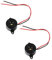 FUNOMOCYA 6 Stück Summer Piezo-Alarm Alarmsensor Türsensor Alarm Vibrationsmotor Piezoelektrischer Sensor Piezo-Sensor Mechanische Komponenten Piezo-Lautsprecher Unterspannungsalarm Schwarz