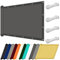 Tela Sombra Exterior 2 x 5 m Protección Rayos UV Impermeable Toldo Exterior Terraza Resistente Al Agua Viento para Terraza Balcon Exteriores Jardín, Gris Oscuro