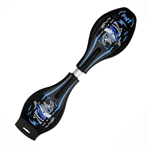 Magnitt Caster Board, Deluxe Junior Skateboard mit beleuchteten Rädern, kompaktes, leichtes Waveboard, Twistboard für Kinder ab 8 Jahren, verbesserte Farbe (1)