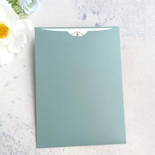 MillaSaw - Tarjeta de invitación para boda (25 unidades), color azul