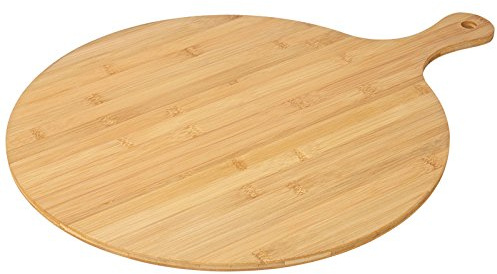 Utopia Wood Presentation, JMP968-000000-B01006, Milano Bamboo Pizza Paddle, 15.75 Inch (40 cm) - to hold 15 Inch Pizza (Box of 6)