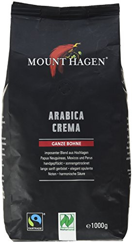 Mount Hagen Röstkaffee ganze Bohne FairTrade, 1000 g